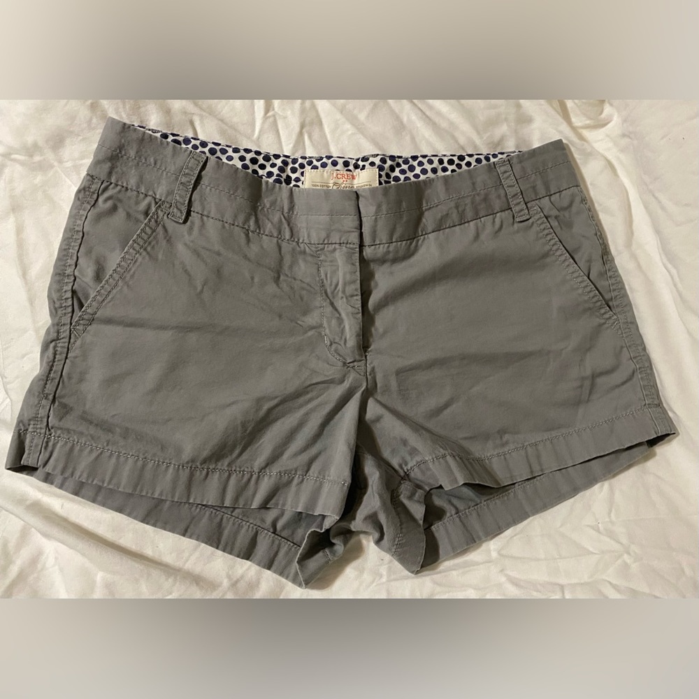 Gray J.Crew Chino Shorts Size 6